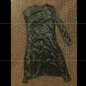 Velvet midi dress
